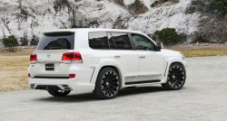 9 299 р. Лип спойлер WALD Toyota Land Cruiser 200 2-ой рестайлинг (2015-2021) (Неокрашенный)  с доставкой в г. Керчь. Увеличить фотографию 2