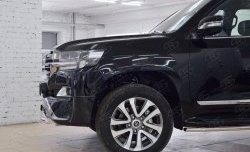 23 899 р. Защита переднего бампера (Ø63 мм с надписью, нержавейка) SLITKOFF  Toyota Land Cruiser  200 (2015-2021) 2-ой рестайлинг  с доставкой в г. Керчь. Увеличить фотографию 4