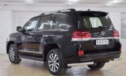 13 749 р. Защита заднего бампера (Ø76 мм уголки, нержавейка) SLITKOFF  Toyota Land Cruiser  200 (2015-2021) 2-ой рестайлинг  с доставкой в г. Керчь. Увеличить фотографию 2