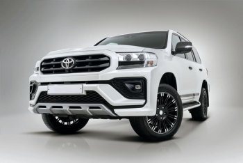 54 999 р. Бампер передний THOR Toyota Land Cruiser 200 2-ой рестайлинг (2015-2021) (Неокрашенный)  с доставкой в г. Керчь. Увеличить фотографию 3