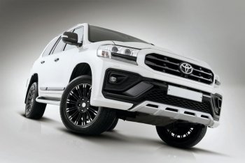 54 999 р. Бампер передний THOR Toyota Land Cruiser 200 2-ой рестайлинг (2015-2021) (Неокрашенный)  с доставкой в г. Керчь. Увеличить фотографию 7