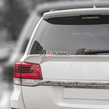 8 399 р. Спойлер под стекло MV-Tuning Toyota Land Cruiser 200 2-ой рестайлинг (2015-2021) (Неокрашенный)  с доставкой в г. Керчь. Увеличить фотографию 2
