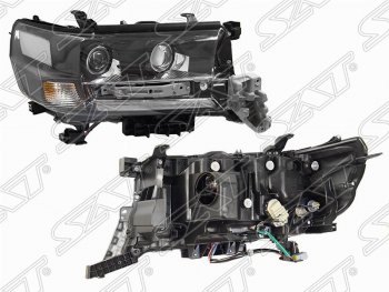 Правая фара передняя SAT LED EXECUTIVE BLACK/WHITE Toyota Land Cruiser  200 (2015-2021) 2-ой рестайлинг