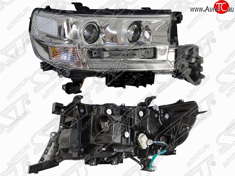 9 299 р. Правая фара передняя SAT (AFS)  Toyota Land Cruiser  200 (2015-2021) 2-ой рестайлинг  с доставкой в г. Керчь