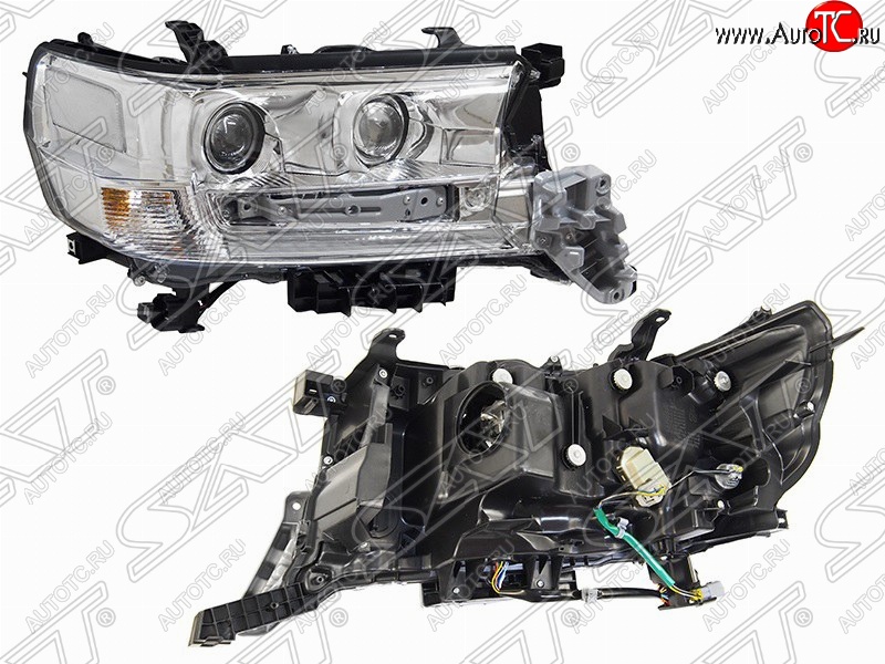 22 999 р. Правая фара передняя SAT (три модуля LED)  Toyota Land Cruiser  200 (2015-2021) 2-ой рестайлинг  с доставкой в г. Керчь