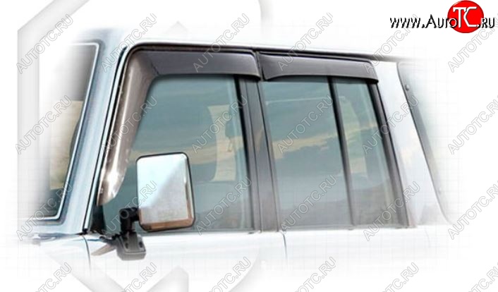 2 799 р. Дефлектора окон CA-Plastic Toyota Land Cruiser 70 5 дв. 2-ой рестайлинг (1999-2004) (Classic полупрозрачный)  с доставкой в г. Керчь