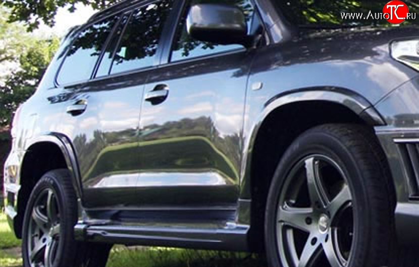 18 449 р. Накладки на колёсные арки Wald Black Bison Toyota Land Cruiser 200 дорестайлинг (2007-2012) (Неокрашенные)  с доставкой в г. Керчь