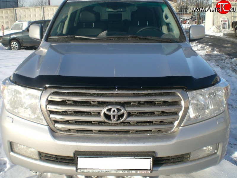 3 689 р. Дефлектор капота NovLine Toyota Land Cruiser 200 дорестайлинг (2007-2012)  с доставкой в г. Керчь