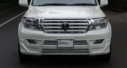 11 949 р. Накладка на передний бампер BRANEW Toyota Land Cruiser 200 дорестайлинг (2007-2012) (Неокрашенная)  с доставкой в г. Керчь. Увеличить фотографию 2
