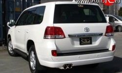 17 299 р. Накладка Goldman на передний бампер Toyota Land Cruiser 200 дорестайлинг (2007-2012) (Неокрашенная)  с доставкой в г. Керчь. Увеличить фотографию 3