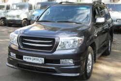 16 649 р. Накладка на передний бампер JAOS Toyota Land Cruiser 200 дорестайлинг (2007-2012) (Неокрашенная)  с доставкой в г. Керчь. Увеличить фотографию 2