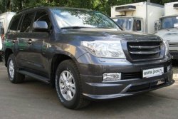 16 649 р. Накладка на передний бампер JAOS Toyota Land Cruiser 200 дорестайлинг (2007-2012) (Неокрашенная)  с доставкой в г. Керчь. Увеличить фотографию 3