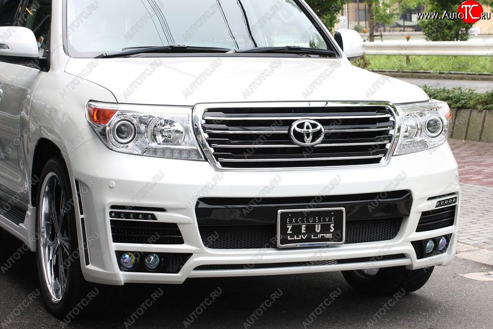 26 249 р. Передний бампер ZEUS LUV LINE Toyota Land Cruiser 200 дорестайлинг (2007-2012) (Неокрашенный)  с доставкой в г. Керчь