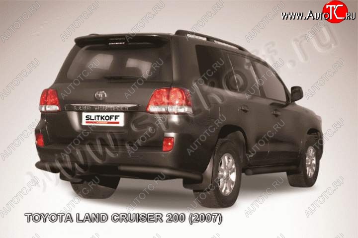 9 999 р. Уголки d76  Toyota Land Cruiser  200 (2007-2012) дорестайлинг (Цвет: серебристый)  с доставкой в г. Керчь