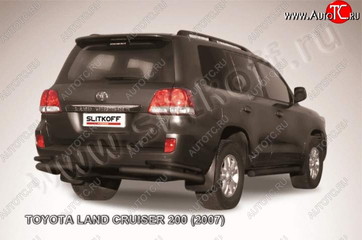 11 999 р. Уголки d76+d42 двойные Toyota Land Cruiser 200 дорестайлинг (2007-2012) (Цвет: серебристый)  с доставкой в г. Керчь