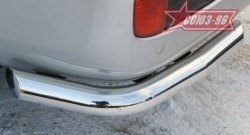 Защита заднего бампера Souz-96 (d76) Toyota Land Cruiser 200 дорестайлинг (2007-2012)