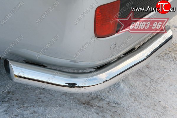 18 629 р. Защита заднего бампера Souz-96 (d76) Toyota Land Cruiser 200 дорестайлинг (2007-2012)  с доставкой в г. Керчь