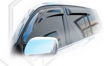 2 299 р. Дефлектора окон CA-Plastiс Toyota Land Cruiser 200 дорестайлинг (2007-2012) (серия Classic полупрозрачный)  с доставкой в г. Керчь. Увеличить фотографию 2