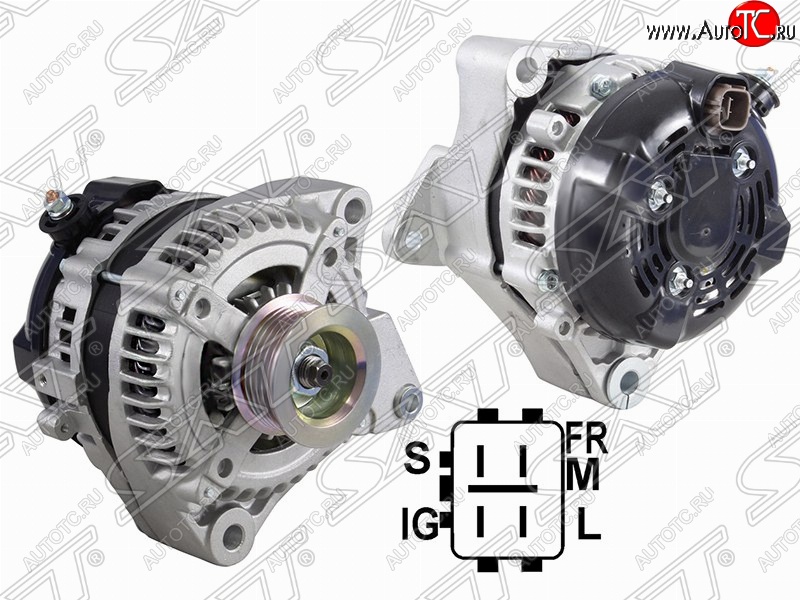 9 549 р. Генератор (4.7) SAT Toyota Land Cruiser 200 дорестайлинг (2007-2012)  с доставкой в г. Керчь