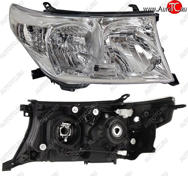 8 449 р. Правая фара SAT (под ксенон) Toyota Land Cruiser 200 дорестайлинг (2007-2012)  с доставкой в г. Керчь