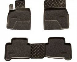 Комплект ковриков в салон Aileron 4 шт. (полиуретан, покрытие Soft) Toyota Land Cruiser  200 (2007-2021) дорестайлинг, 2-ой рестайлинг