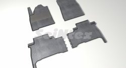 Износостойкие коврики в салон с рисунком Сетка SeiNtex Premium 4 шт. (резина) Toyota Land Cruiser  200 (2007-2021) дорестайлинг, 2-ой рестайлинг