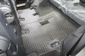 1 239 р. Комплект 3D ковриков салона Element (полиуретан) Toyota Land Cruiser 200 дорестайлинг (2007-2012) (Серые)  с доставкой в г. Керчь. Увеличить фотографию 3