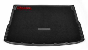 Комбинированый коврик с повышенной износостойкостью в багажник Unidec (полиуретан, текстиль, 5 мест) Toyota Land Cruiser  200 (2007-2021) дорестайлинг, 1-ый рестайлинг, 2-ой рестайлинг (Черный)
