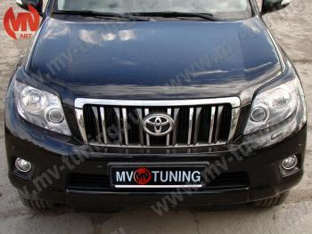 1 599 р. Реснички на фары JAOS Toyota Land Cruiser Prado J150 дорестайлинг (2009-2013) (Неокрашенные)  с доставкой в г. Керчь. Увеличить фотографию 4