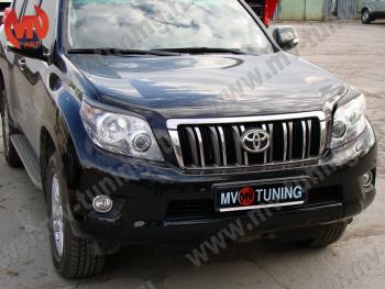 1 599 р. Реснички на фары JAOS Toyota Land Cruiser Prado J150 дорестайлинг (2009-2013) (Неокрашенные)  с доставкой в г. Керчь. Увеличить фотографию 5