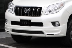 12 799 р. Накладка на передний бампер Mz SPEED Toyota Land Cruiser Prado J150 дорестайлинг (2009-2013) (Неокрашенная)  с доставкой в г. Керчь. Увеличить фотографию 3