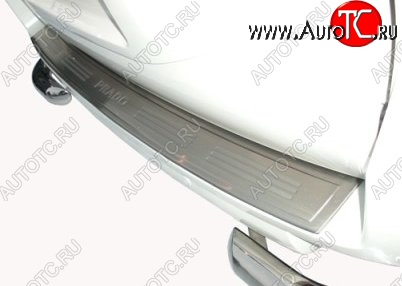 9 199 р. Защитная накладка на задний бампер СТ Toyota Land Cruiser Prado J150 дорестайлинг (2009-2013)  с доставкой в г. Керчь