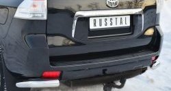 11 999 р. Защита заднего бампера (Ø76 мм уголки, нержавейка) SLITKOFF Toyota Land Cruiser Prado J150 дорестайлинг (2009-2013)  с доставкой в г. Керчь. Увеличить фотографию 2