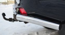 11 999 р. Защита заднего бампера (Ø76 мм уголки, нержавейка) SLITKOFF Toyota Land Cruiser Prado J150 дорестайлинг (2009-2013)  с доставкой в г. Керчь. Увеличить фотографию 3
