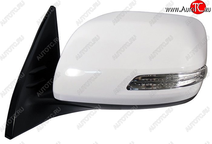 11 449 р. Боковое левое зеркало заднего вида (обогрев/поворотник) SAT Toyota Land Cruiser Prado J150 дорестайлинг (2009-2013) (Неокрашенное)  с доставкой в г. Керчь