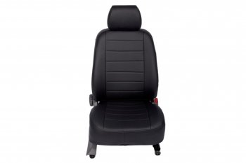 Чехлы на сиденья из экокожи Seintex Toyota Land Cruiser Prado  J150 (2009-2013) дорестайлинг (Черный)