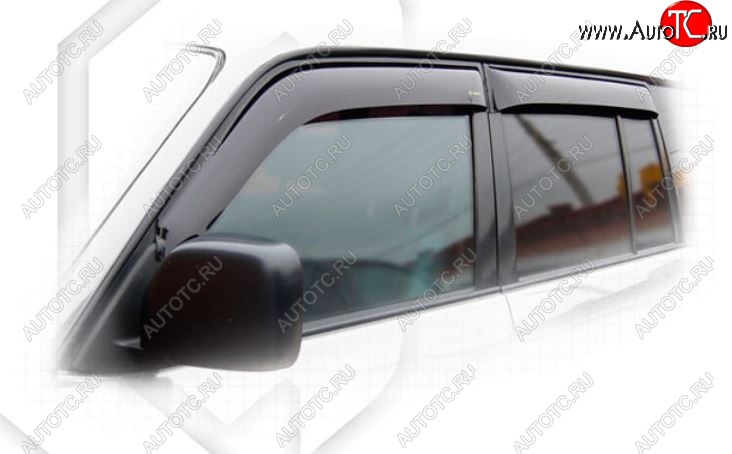 2 079 р. Дефлектора окон (J90W, J95W) CA-Plastiс Toyota Land Cruiser 90 (1996-2000) (Classic полупрозрачный, Без хром.молдинга)  с доставкой в г. Керчь