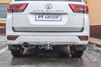 17 469 р. Фаркоп Petroil Tuning (съемный квадрат)  Toyota Land Cruiser  J300 (2021-2025) дорестайлинг  с доставкой в г. Керчь. Увеличить фотографию 3