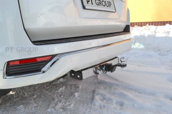 16 519 р. Фаркоп Petroil Tuning (съемный квадрат)  Toyota Land Cruiser  J300 (2021-2025) дорестайлинг (с нержавеющей накладкой)  с доставкой в г. Керчь. Увеличить фотографию 5