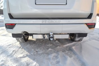 16 519 р. Фаркоп Petroil Tuning (съемный квадрат)  Toyota Land Cruiser  J300 (2021-2025) дорестайлинг (с нержавеющей накладкой)  с доставкой в г. Керчь. Увеличить фотографию 6