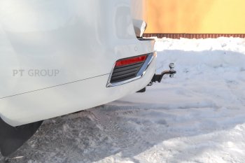 16 519 р. Фаркоп Petroil Tuning (съемный квадрат)  Toyota Land Cruiser  J300 (2021-2025) дорестайлинг (с нержавеющей накладкой)  с доставкой в г. Керчь. Увеличить фотографию 3