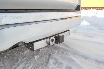 16 519 р. Фаркоп Petroil Tuning (съемный квадрат)  Toyota Land Cruiser  J300 (2021-2025) дорестайлинг (с нержавеющей накладкой)  с доставкой в г. Керчь. Увеличить фотографию 4