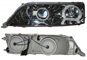 Левая фара SAT (линза, диод, Евросвет)) Toyota Mark 2  X100 (1996-2000) седан