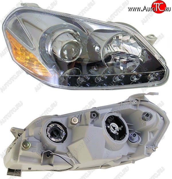 12 399 р. Правая фара SAT (линза) Toyota Mark 2 X110 седан дорестайлинг (2000-2002)  с доставкой в г. Керчь