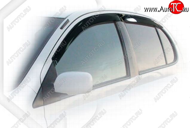 1 999 р. Дефлектора окон CA-Plastic  Toyota Platz (1999-2002) (Classic полупрозрачный, Без хром.молдинга)  с доставкой в г. Керчь