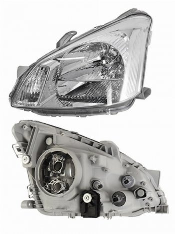 Левая фара (под ксенон, хром) (рестайлинг) SAT Toyota Premio  T240 (2004-2007) рестайлинг