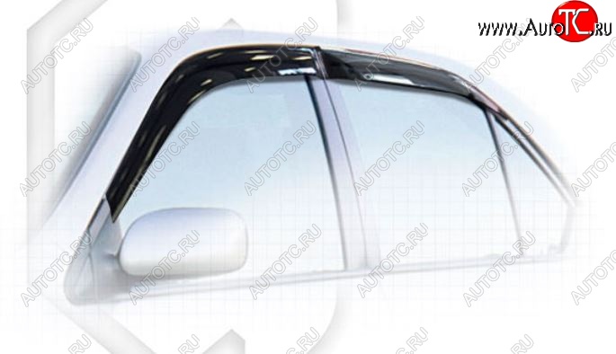 1 999 р. Дефлектора окон CA-Plastic  Toyota Prius  XW10 (1997-2000) дорестайлинг (Classic полупрозрачный, Без хром.молдинга)  с доставкой в г. Керчь