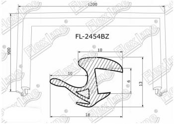 Молдинг лобового стекла FlexLine Toyota Prius  XW20 (2003-2011) дорестайлинг, рестайлинг