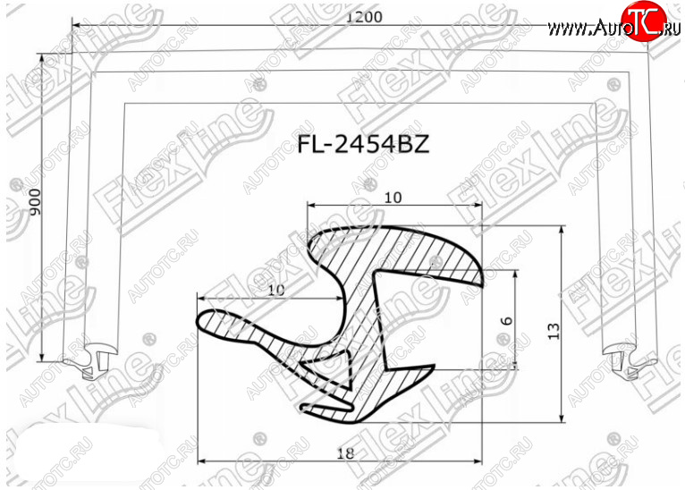 2 599 р. Молдинг лобового стекла FlexLine  Toyota Prius  XW20 (2003-2011) дорестайлинг, рестайлинг  с доставкой в г. Керчь
