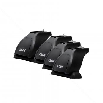 14 589 р. Багажник на крышу без рейлингов в сборе LUX1  Toyota Prius  XW30 (2009-2016) дорестайлинг, рестайлинг лифтбэк (поперечины аэро-трэвэл 120 см (цвет серебро), с болтами секретками)  с доставкой в г. Керчь. Увеличить фотографию 3